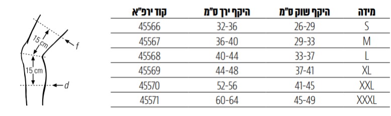 ברכייה אלסטית עם סיליקון - Support Knee activemed