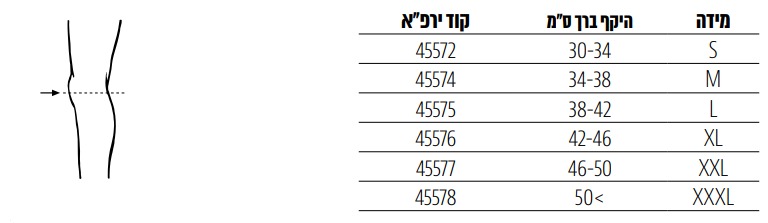 ברכייה עם רצועות + צירים - Support Knee Hinged